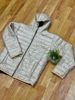 ⁦Miza Men's Winter Quilted Front Zipper Hooded Bomb Jacket⁩ - الصورة ⁦6⁩