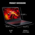 ⁦Acer Nitro 5 AN515-55-53E5 Gaming Laptop | Intel Core i5-10300H | NVIDIA GeForce RTX 3050 Laptop GPU | 15.6" FHD 144Hz IPS Display | 8GB DDR4 | 256GB NVMe SSD | Intel Wi-Fi 6 | Backlit Keyboard⁩ - الصورة ⁦12⁩