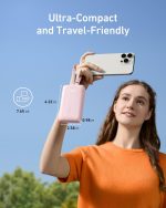 ⁦Anker Zolo Power Bank, 10,000 mAh 30W Max Fast Portable Charger with Built-in USB-C and Lightning Cables and MFi Certified 1C1A for iPhone 16/15/14 Series, MacBook, Galaxy and More⁩ - الصورة ⁦6⁩