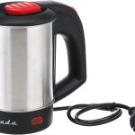 Zada ZKT-160 500W Stainless Steel Travel Kettle, 600 ml Capacity, Silver/Black