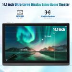 ⁦14.1 Inch Large Tablet, Android 13 Computer Tablets, 1920 * 1080 IPS HD Display, WiFi5, Large Screen Tablet 2025, 6GB+128GB+1TB TF Card Expand, 10000mAh Battery for Work/Study⁩ - الصورة ⁦4⁩