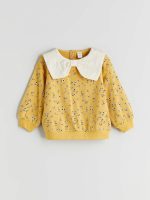⁦LC WAIKIKI Baby Girls Bow Detailed Floral Sweatshirt⁩ - الصورة ⁦2⁩