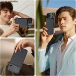 ⁦نيلكن جراب مغناطيسي لموبايل ايفون 17 برو ماكس 6.9 بوصة، متوافق مع ماج سيف، غطاء كاميرا منزلق، حماية الكاميرا، حماية من الدرجة العسكرية، جراب حماية رفيع، اسود⁩ - الصورة ⁦7⁩