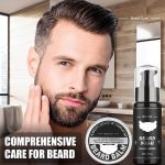 ⁦Beard Growth Kit, Beard Roller Kit, Natural Beard Growth Oil for Patchy Beard, Beard & Mustache Facial Hair Growth, Beard Oil, Beard Balm, Beard Roller, Brush, Comb, Storage Bag, Gifts for Men⁩ - الصورة ⁦5⁩