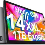 MESWAO 2025 Tablet 14 inch Android 14 Upgraded Large Tablets, 1920x1200 WUXGA Touch Screen, Helio G99 Octa-Core CPU, 6GB+128GB+1TB Expand, Wi-Fi 5, 12000mAh All-Day Battery Life, 5MP + 32MP Cameras