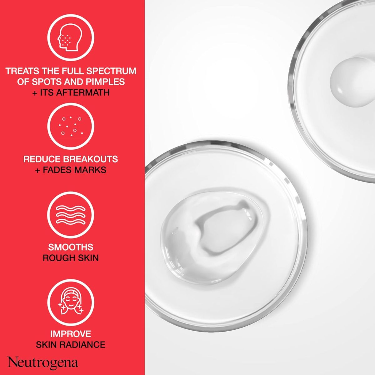 ⁦Neutrogena, Facial Wash Spot Controlling+, Clearer Skin in 1 Week, 200ml⁩ - الصورة ⁦3⁩