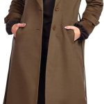 Fully Lined Classic Long Wool Coat With Belt