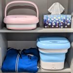 ⁦PETOLUTION Portable Mini Washing Machine, Small Foldable Clothes Washing Bucket for Camping, RV, Travel, Small Spaces, Foldable, Lightweight and Easy to Carry and Store (Pink)⁩ - الصورة ⁦7⁩