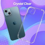 ⁦Protective Shock Absorption Bumper soft Transparent Armor Case For Apple iPhone (13)⁩ - الصورة ⁦4⁩