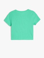 KOTON Girls Short Sleeve T-Shirt Modern - الصورة 2
