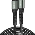 LENOK USB C Charger Cable 60W type C to type C Cable PD 3.0(4ft/1.2m), Compatible with iPhone 15/15 Pro/Samsung Galaxy S23/22/Z Fold/Z Flip/Google Pixel 7/MacBook Air iPad Pro/Mini iPad, etc. (1.2 M)