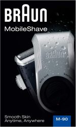 ⁦Braun MobileShave M-90 Shaver with Twist Cap, Battery Operated - Dark Blue/Silver⁩ - الصورة ⁦8⁩