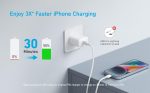 ⁦Anker USB C Charger 20W, PIQ 3.0 Durable Compact Fast Charger, for iPhone 13/13 Mini/13 Pro/12, iPhone 14,iPhone 14 Pro Galaxy, Pixel 4/3, iPad/iPad mini⁩ - الصورة ⁦3⁩