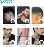⁦VGR Beard Trimmer Men Rechargeable Kit via USB-C All in One Grooming 180 Min Battery IPX6 Waterproof Cordless Hair Clippers - Male Electric Shaver Razor for Face Ear Nose Head Body Groomer 6 in 1⁩ - الصورة ⁦2⁩