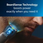 ⁦Philips Norelco Multi Groomer 23 Piece Men's Grooming Kit, Trimmer for Beard, Head, Body, and Face - Stainless Steel Precision. No Blade Oil Needed. MG9520/50⁩ - الصورة ⁦3⁩