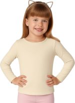 Miza Kids Classic Sleeve Girls Long Sleeve Cotton Lycra Elastic Top Underwear for Daily and Winter Use