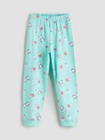 ⁦LC WAIKIKI Girls Crew Neck Printed Pyjama Set⁩ - الصورة ⁦4⁩