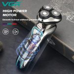 ⁦VGR V-323 Professional Men's Shaver | Cordless Rechargeable IPX6 Fully Waterproof Triple Rotary Head Electric Shaver Runtime 60 minutes | Electric Shaver for Men’s⁩ - الصورة ⁦2⁩