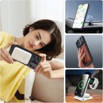 ⁦نيلكن جراب مغناطيسي لموبايل ايفون 17 برو ماكس 6.9 بوصة، متوافق مع ماج سيف، غطاء كاميرا منزلق، حماية الكاميرا، حماية من الدرجة العسكرية، جراب حماية رفيع، اسود⁩ - الصورة ⁦8⁩