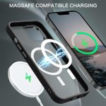 ⁦BENTOBEN Magnetic iPhone 13/14 Case, Translucent Matte, Slim, Shockproof, Black, Compatible with MagSafe, 6.1 inches, TPU, Protective Case⁩ - الصورة ⁦3⁩