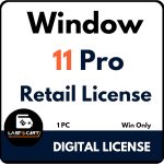 Window 11 Pro Retail Lifetime Activation for One PC, Online Delivery via WhatsApp