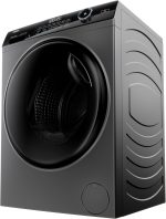 ⁦Haier 8 KG Front Loading Washing Machine, 525 mm Super Drum, Direct Motion Inverter Motor, WiFi Haismart, Laser Welding, Steam, Silver, HW80-B14959S6TU1⁩ - الصورة ⁦5⁩