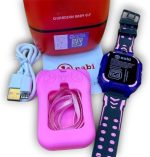 ⁦Tracking Kids Compatible with NABI, GPS Watch Z7A Smart Watch with silicone Cover, Anti-lost Smartwatch, Touch Screen, Phone Call Text Messaging, Tracker for Boys & Girls Birthday Gifts (Purple)⁩ - الصورة ⁦3⁩
