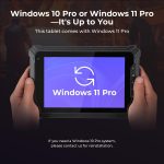 ⁦MUNBYN 2025 Rugged Windows Tablet IRT06, 8" Windows 11 Pro, 8GB+128GB Tough Tablet, 700nit Sunlight Readable, Intel N5100 Rugged PC for Construction, Industrial, 2Y Protection⁩ - الصورة ⁦2⁩