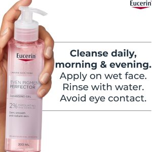 ⁦Eucerin Even Pigment Perfector Exfoliating Cleanser Gel 200 ml⁩ - الصورة ⁦8⁩