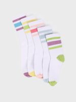 ⁦LC WAIKIKI Striped Girl Child Socks 5 Pack⁩ - الصورة ⁦2⁩