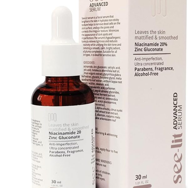SEE-LIT Advanced Serum Niacinamide 20% Zinc Gluconate 30ml