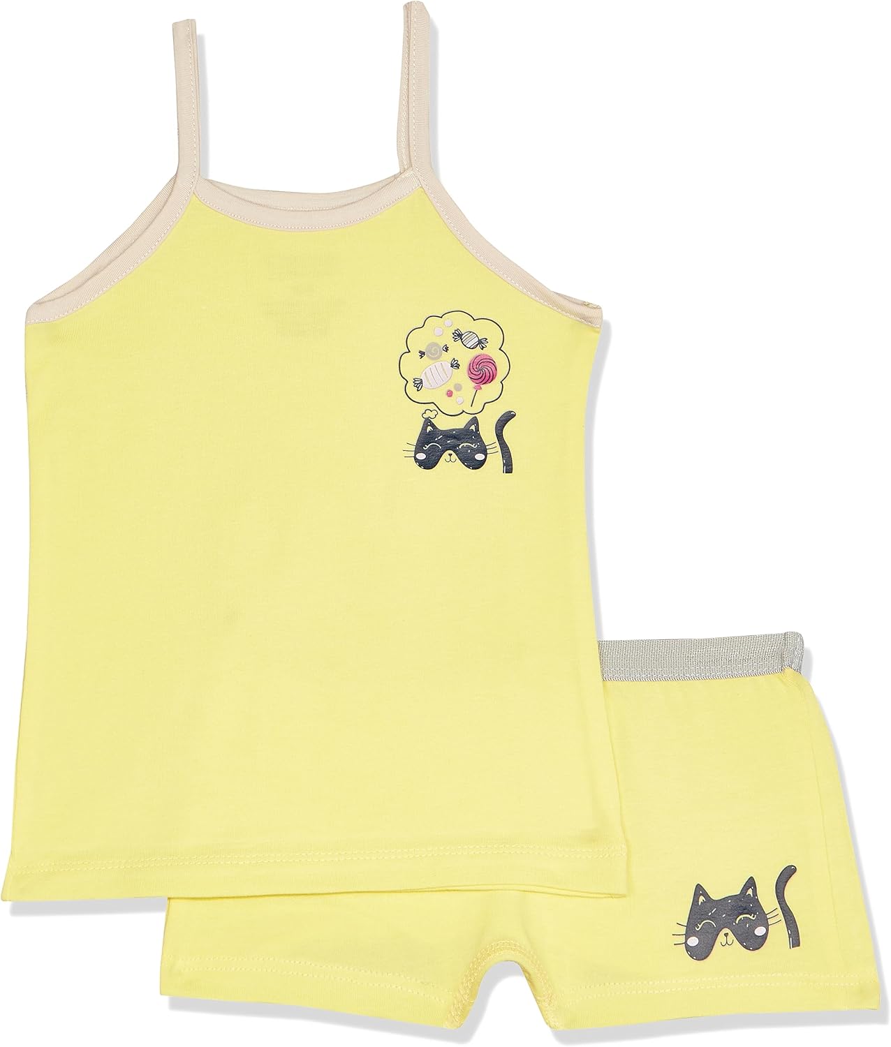 Dice Girls Spaghetti-Strap Top Boyshorts Unicorn-Print Underwear Set (pack of 2)