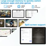 ⁦DMOAO Tablet 2025 11 Inch Tablet Android 14 Tablets with 128GB + 20GB Large Storage, Octa-Core 2.0Ghz, 8000mAh,18W Fast Charging, 5G WiFi, GPS, 5+13MP Camera, Widevine L1, Face Unlock-Black⁩ - الصورة ⁦5⁩