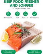 ⁦Vacuum packaging bag, embossed roll bag, Vacuum sealing Bags,sealed food vacuum preservation bag (22 cms Wide x 5 meters)⁩ - الصورة ⁦3⁩