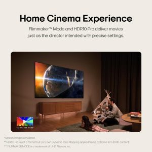 ⁦LG 55 Inch QNED QNED80T 4K Smart TV AI Magic remote HDR10 webOS24-55QNED80T6B (2024)⁩ - الصورة ⁦8⁩