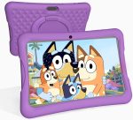 Kids Tablet, 10.1 Inch Android Toddler Tablet with Case, 4GB RAM 64GB ROM 1TB Expand, 15-hr 8000mAh Battery, Tablet for Kids Ages 3-7 8 10 12 14, WiFi 6, BT 5.0, Parental Controls, Kids Space