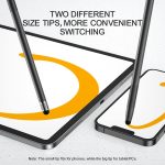 ⁦Joyroom jr-dr01 passive touch screen stylus pen for ios, android, windows smart phone - black⁩ - الصورة ⁦8⁩