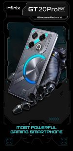 ⁦Infinix GT 20 Pro 5G (Mecha Blue, 8GB RAM, 256GB Storage) | Up to 16GB Extented RAM | 6.78" AMOLED Display | 108MP+2MP+2MP | 32MP Front Camera | MediaTek Dimensity 8200 Processor | 45W Fast Charging⁩ - الصورة ⁦4⁩
