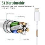 ⁦iPhone Charger [Apple MFi Certified] Apple Block USB C Fast Wall Plug with 3FT USB C to Lightning Cable for iPhone 14 Pro Max/14/14 Plus/13 Mini/12/12 Pro/11/XR/Xs Max/AirPods/iPad Air 3/Mini 4(White)⁩ - الصورة ⁦2⁩