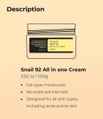 COSRX Advanced Snail 92 All In One Cream/anti-aging rejuvenation & maintenance - الصورة 7