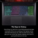 ⁦Acer Nitro 17 Gaming Laptop | AMD Ryzen 7 7840HS Octa-Core CPU | NVIDIA GeForce RTX 4060 Laptop GPU | 17.3" QHD 165Hz IPS Display | 1TB Gen 4 SSD | Wi-Fi 6E | RGB Backlit KB | AN17-41-R7G3, Black⁩ - الصورة ⁦7⁩