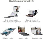 ⁦ASUS Zenbook Duo Intel Core Ultra 7 Processor LPDDR5X 16GB RAM 1TB M.2 NVMe PCIe 4.0 SSD Windows 11 14-Inch Laptop, Inkwell Gray⁩ - الصورة ⁦7⁩
