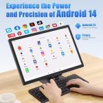 ⁦MESWAO 2025 Tablet 14 inch Android 14 Upgraded Large Tablets, 1920x1200 WUXGA Touch Screen, Helio G99 Octa-Core CPU, 6GB+128GB+1TB Expand, Wi-Fi 5, 12000mAh All-Day Battery Life, 5MP + 32MP Cameras⁩ - الصورة ⁦2⁩