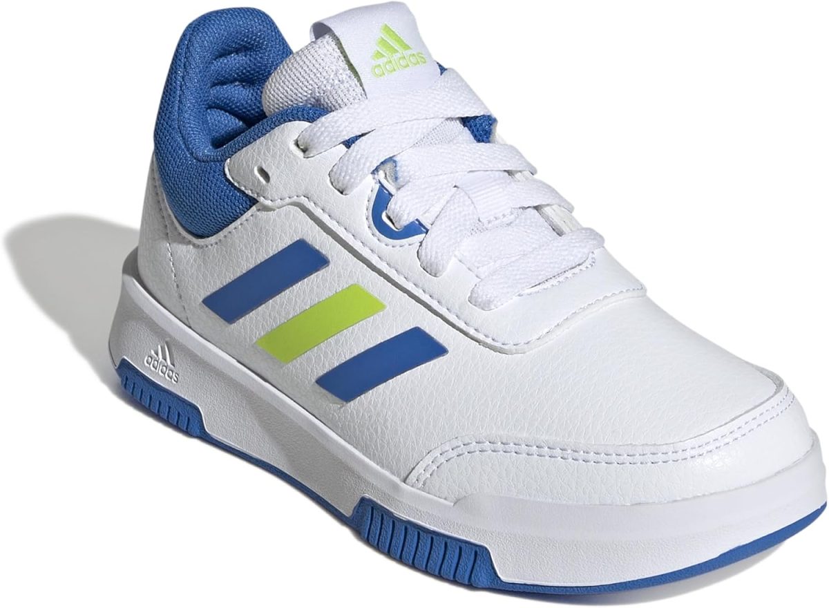 ⁦Adidas Tensaur Contrast Pull Tab Side-Stripe Velcro-Strap Sneakers for Kids⁩ - الصورة ⁦2⁩