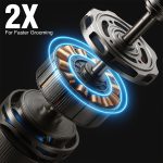 ⁦VGR V-107 Professional 11in1 IPX6 Washable Grooming Kit Trimmer for Men, 150 min Runtime (Silver, Black)⁩ - الصورة ⁦5⁩