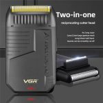 ⁦v-375 Men's Shaver Smoothing Chin Trimmer Rechargeable Pop-up Blade USB Charging Cable Wet and Dry⁩ - الصورة ⁦2⁩