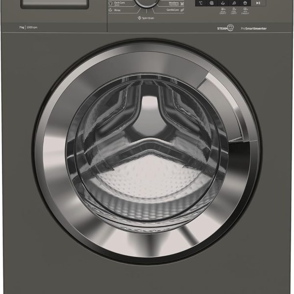 Beko Front Load Washing Machine - 7 Kg - 1000 RPM - Smart Pro Inverter Motor - Steam Cure - Digital Screen - WTV 7512 XMCI2