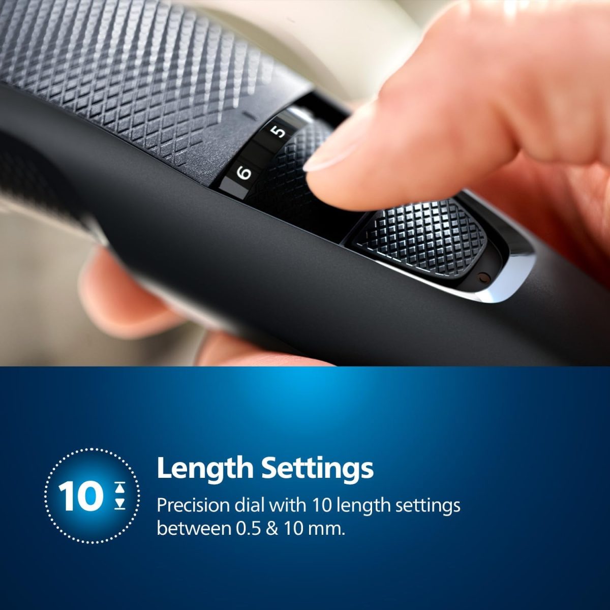 ⁦Philips Beard Trimmer Series 3000 Stainless Steel Blades, With 1mm Precision Settings, Lift & Trim System, 45 min Cordless Use – BT3208/13⁩ - الصورة ⁦3⁩