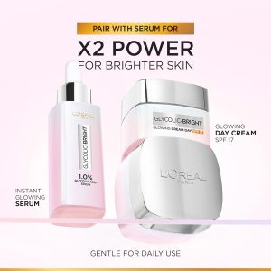 ⁦L’Oréal Paris L'Oréal Paris Glycolic Bright Glowing Day Cream 50ML⁩ - الصورة ⁦6⁩