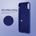 ⁦Dl3 Mobilak Compatible with iPhone XR Case, Liquid Silicone Case, Full Body Protective Cover, Shockproof, Slim Phone Case, Anti-Scratch Soft Microfiber Lining (Pepsi)⁩ - الصورة ⁦3⁩